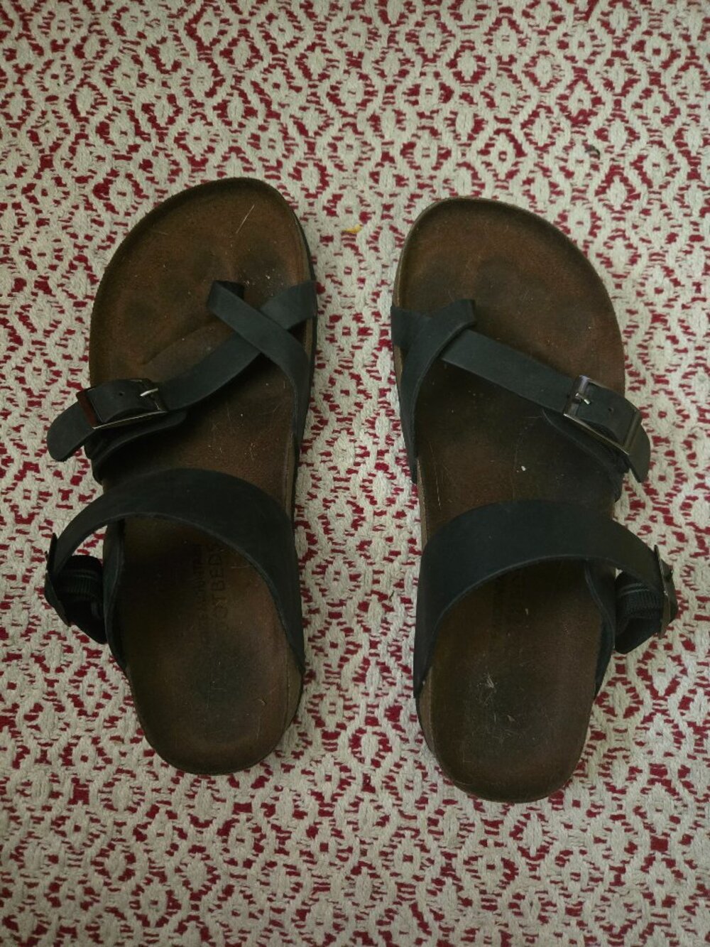 Well worn sandals